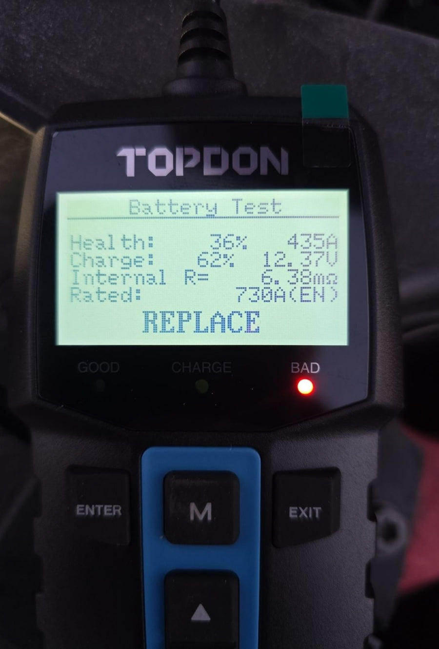 Battery charge may be near full but life expectancy is not great