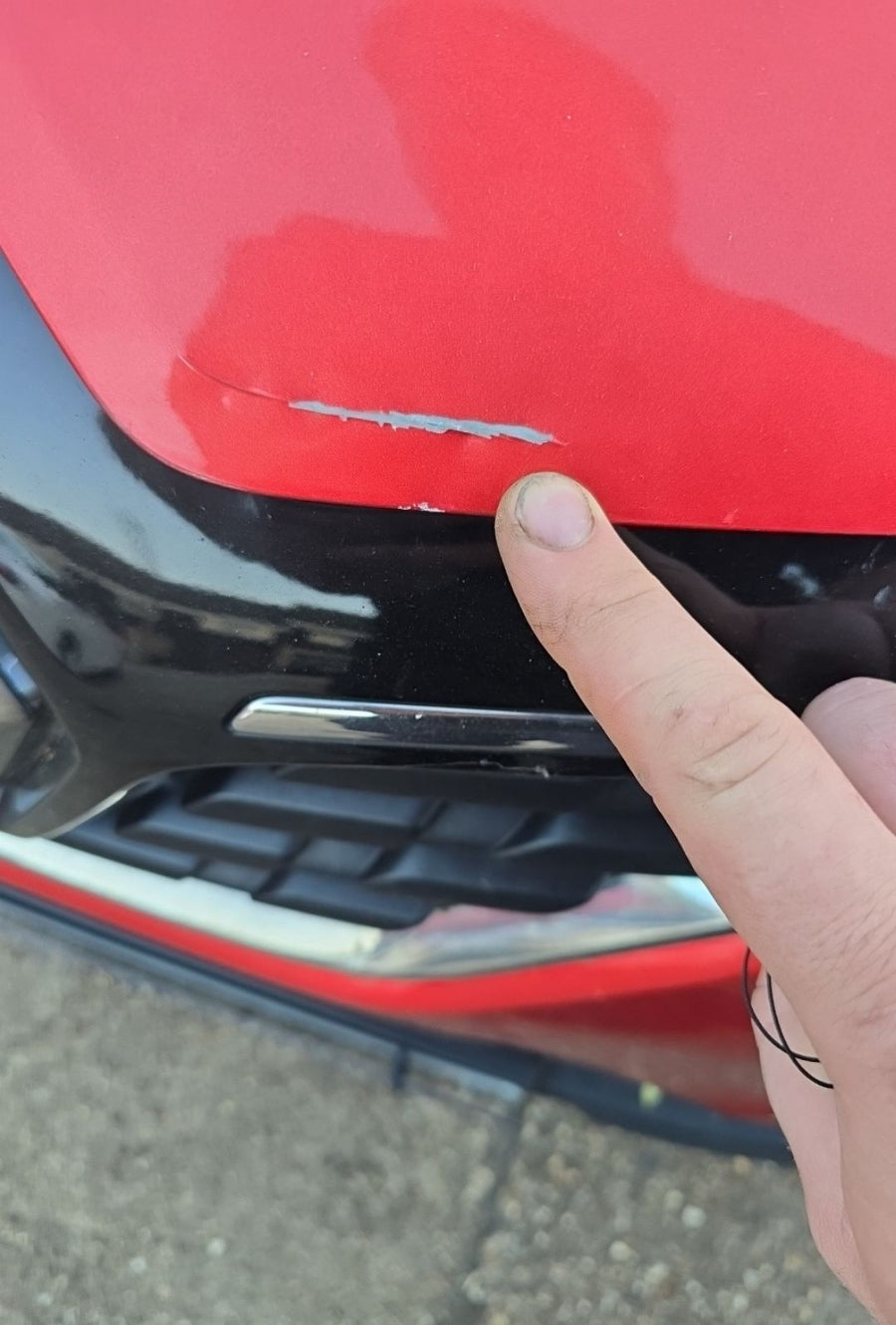 Paint flaking