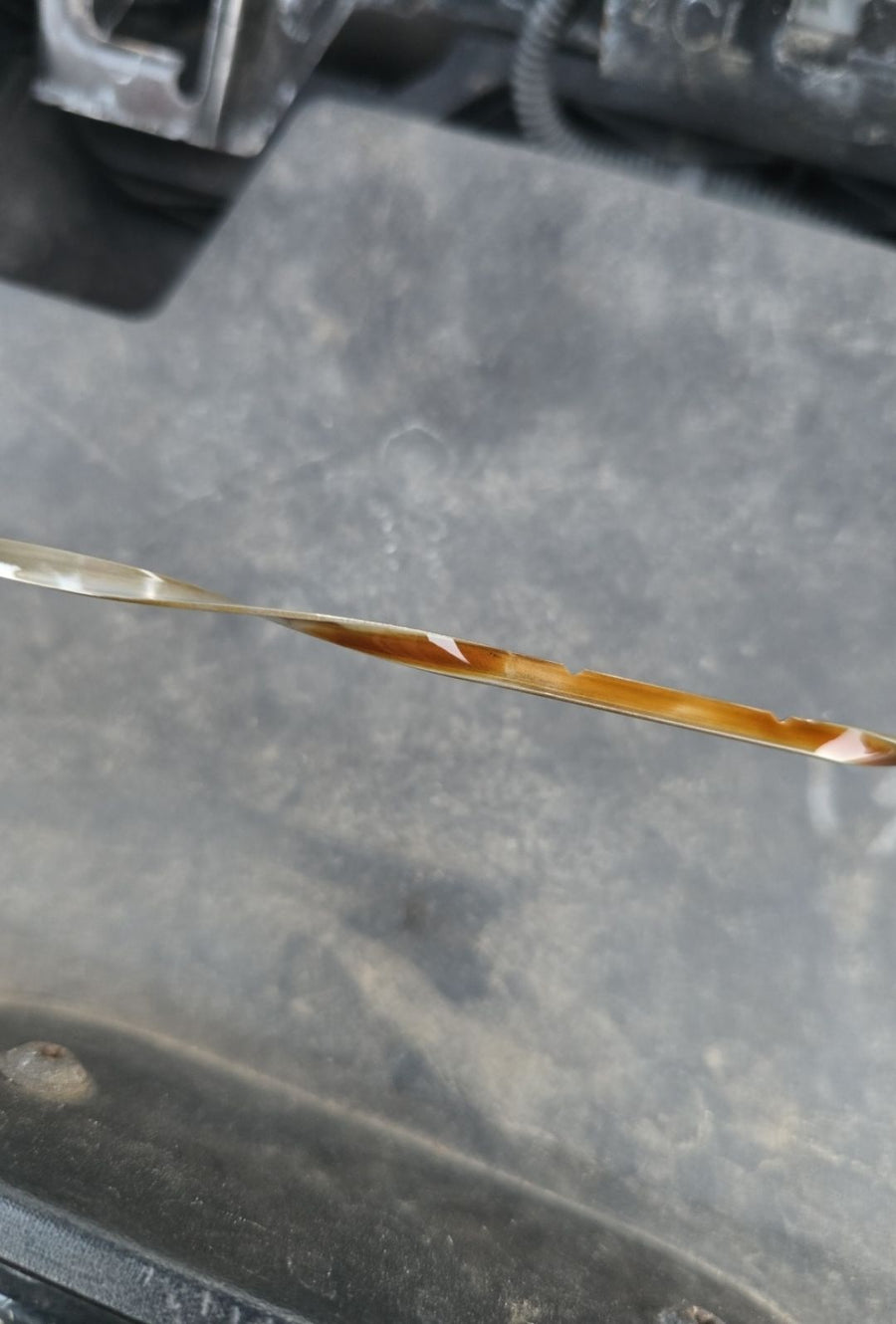 Far too much oil in this engine! Could lead to blown seals and piston ring damage